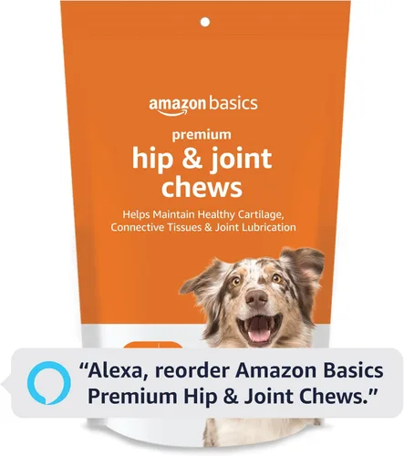 Miniatura 6 de Amazon Basics Suplemento masticable prémium para cadera y articulaciones para perros con EPA y DHA, 60 unidades (anteriormente Solimo)