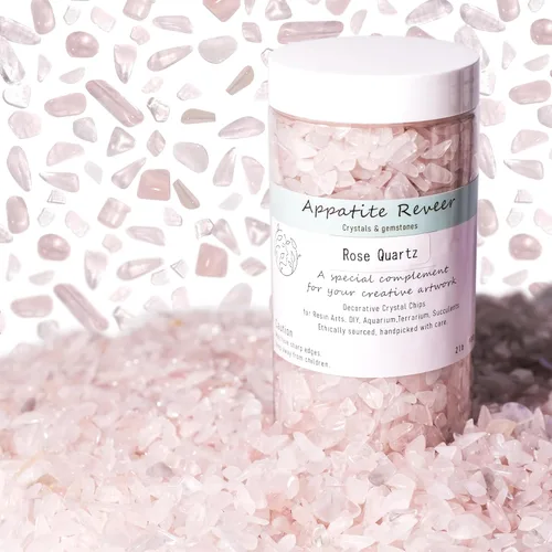 Miniatura 21 de Chips de cristal de amatista pulidas a granel, piedras trituradas pulidas para acuario, rocas de grava con pulseras de cuarzo rosa, pecera Cristal