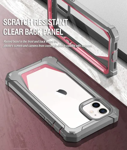 Miniatura 5 de Poetic Guardian Series - Funda para iPhone 12 mini de 5.4 pulgadas, híbrida de cuerpo completo, reforzada a prueba de golpes, resistente