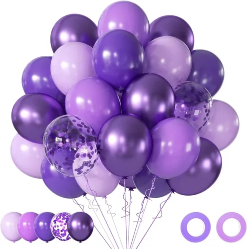 Miniatura 12 de Globos negros y dorados, 50 globos de confeti negro y dorado de 12 pulgadas, decoraciones de fiesta para cumpleaños, graduación, Año Nuevo, boda