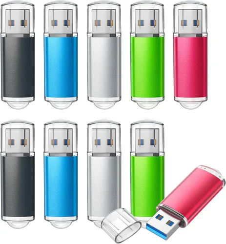 Miniatura 9 de TOPESEL Paquete de 2 unidades de memoria USB 3.0 de 64 GB de alta velocidad, memoria USB 3.0 para PC, portátiles, tabletas, televisores, audio