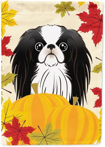Miniatura 9 de Caroline's Treasures BB2047GF Bandera de jardín de Acción de Gracias Border Collie, bandera decorativa para patio exterior, obras de arte de patio