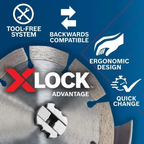 Miniatura 6 de Bosch Amoladora angular X-LOCK de 6 pulgadas GWX13-60 con interruptor lateral