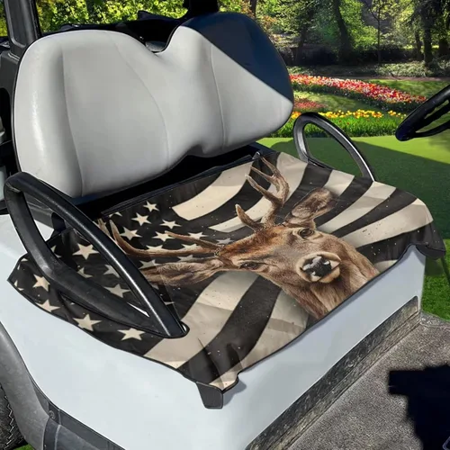 Miniatura 26 de Yewattles Funda de Asiento de Carrito de Golf Portátil Toalla de Asiento Club Car Ajuste Universal Carrito de Golf de 2 Asientos