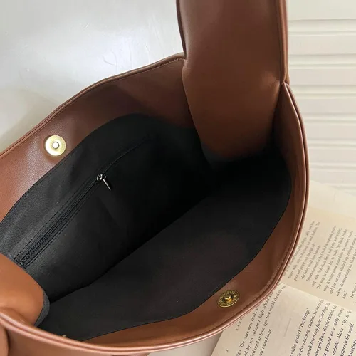 Miniatura 7 de Bolsos de mano tipo tote para mujer, elegantes bolsos tote de cuero vegano, cartera con estilo, casual, moderno, grande, suave, bolso de hombro