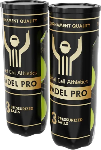 Miniatura 9 de Great Call Athletics El Pelotas Padel Pro Calidad de Torneo Profesional Juego de 3 bolas Presurizado Rendimiento para Raqueta