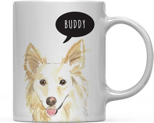 Miniatura 23 de Andaz Press Taza de café personalizada de 11 onzas para perro, Shih Tzu Shorter Haired Up Close, paquete de 1 Shih Tzu pelo más corto personalizado