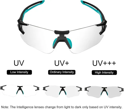 Miniatura 6 de ROCKBROS Gafas de sol de ciclismo fotocromáticas para hombres y mujeres, gafas deportivas con protección UV