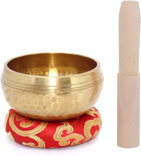Miniatura 2 de Cuencos cantores, juego de cuencos tibetanos, cuenco de meditación, cuencos de sonido, fáciles de jugar para principiantes Gold Starter Edition