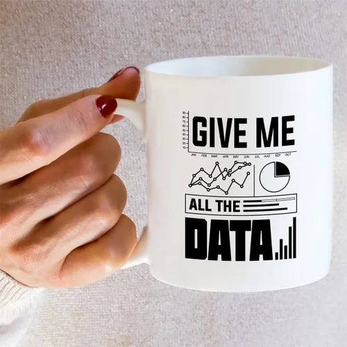 Miniatura 5 de Retreez Taza divertida – Give Me All The Data Science Scientist Analyst Computer Accounting - Tazas de café de cerámica de 11 onzas, sarcasmo