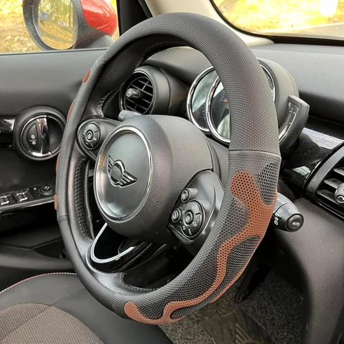 Miniatura 35 de PINCTROT Comfy Grip - Funda para volante, diseño antideslizante, universal de 14.5-15 pulgadas (blanco silicona)