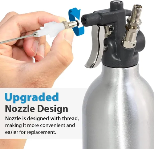 Miniatura 2 de FIRSTINFO A1638 (3ª Gen) Pulverizador de aerosol recargable patentado, ligero, presión máxima 140psi / 620ml, bote de aluminio engrosado