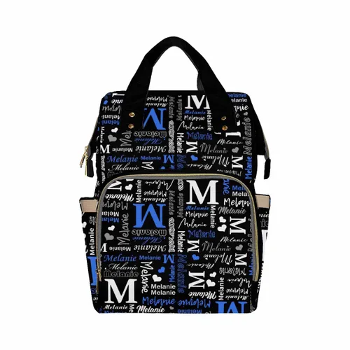 Miniatura 28 de InterestPrint Bolsa de pañales con nombre, mochila personalizada para hombres y mujeres, Color 17, Mochilas Daypack