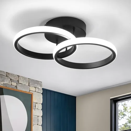 Miniatura 16 de CANEOE Lámparas de Techo LED Redondas Modernas, 6000K Blanco Frío, Lámparas de Techo para Pasillo, Luces de Techo Cerca del Techo para Baño