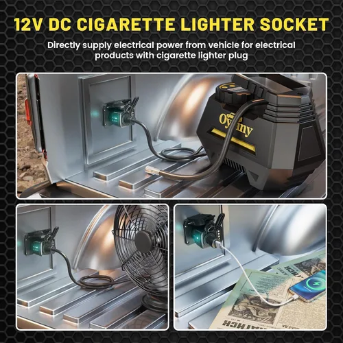 Miniatura 4 de Oyviny adaptador de 7 vías a 12V con probador de circuito LED, adaptador de 7 pines RV Blade a 4/5 vías planas para encendedor de cigarrillos