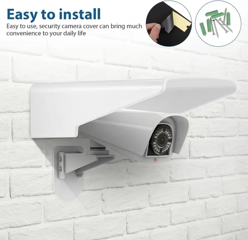 Miniatura 4 de Generic Cubierta de la cámara de seguridad al aire libre impermeable protector parasol universal cámara cubierta de lluvia para CCTV Dome Bullet