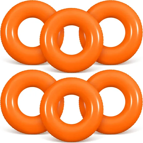 Miniatura 11 de JellyArch 6 piezas de flotadores inflables para piscina de 28 pulgadas, tubo de natación a granel para adultos, flotadores de piscina