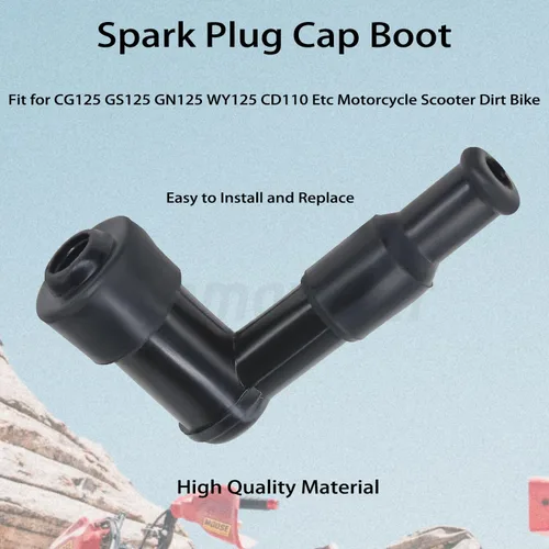 Miniatura 3 de Tapa de bujía, impermeable, no resistente, piezas de repuesto aptas para CG125 GS125 GN125 WY125 CD110, etc. Motocicleta, Scooter Dirt Bike ATV.