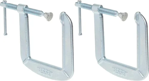 BESSEY CM34DR - Abrazadera C forjada, Abrazadera C de alcance profundo de 3 pulgadas x 4-1/2 pulgadas (paquete de 2)