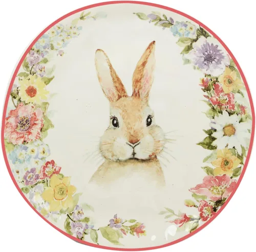 Miniatura 3 de Certified International Easter Garden - Plato de postre/ensalada de 8.5 pulgadas, juego de 4 diseños surtidos, multicolor