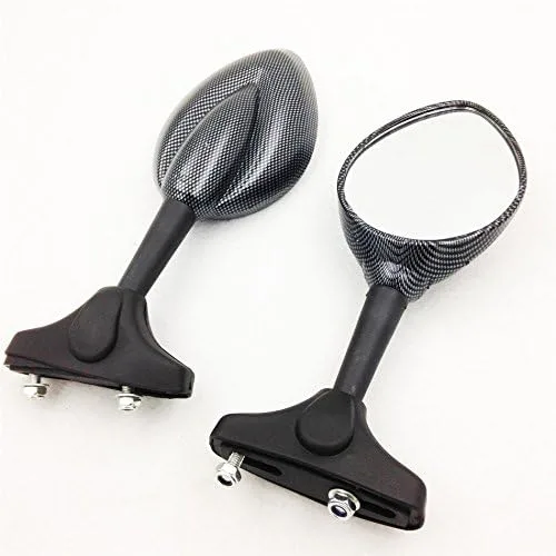 Miniatura 5 de SMT-Espejo negro compatible con Kawasaki Ninja 500 Zx6R Zx7R Zx9R Zx 10R 12R 14R 636 Ducati Monster [B00RUEHDH2]