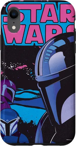 Miniatura 24 de Carcasa de cómic retro para iPhone 16 Star Wars The Mandalorian Bounty Hunters