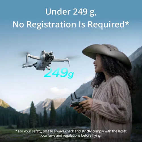 Miniatura 2 de Combo DJI Mini 4 Pro Fly More con DJI RC 2, drones con cámara para adultos 4K, menos de 0.549 lbs/249 g, 3 baterías para hasta 102 minutos de tiempo