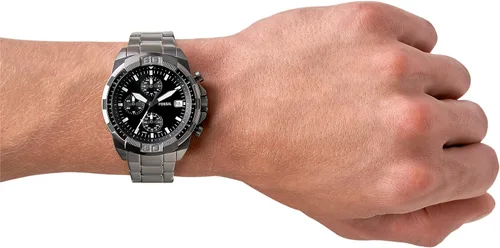 Miniatura 4 de Fossil Bronson Reloj casual de cuarzo para hombre con correa de acero inoxidable o cuero Reloj cronógrafo Bronson