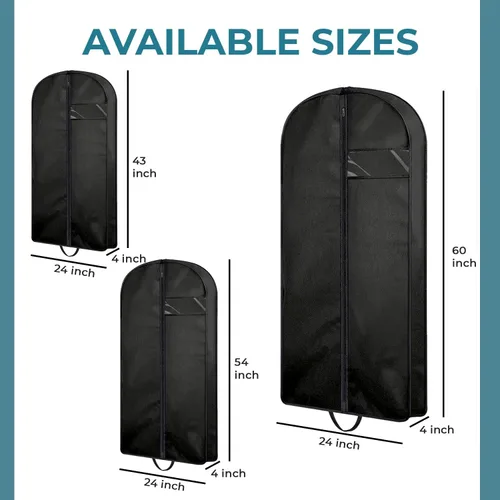 Miniatura 7 de Personalized Passion Bolsas de ropa para hombres y mujeres, tamaño perfecto de 60 pulgadas, funda de traje para viajes y almacenamiento, bolsa