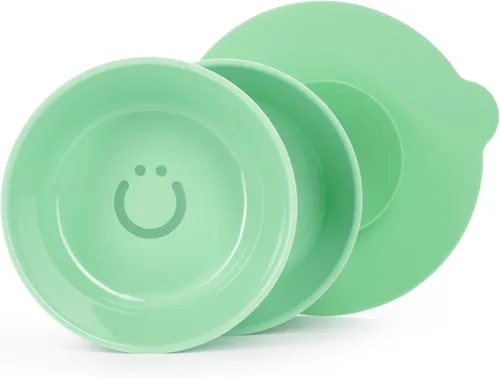 Miniatura 19 de Ubbi Juego de tenedores y cucharas de acero inoxidable para niños pequeños, 4 unidades, asas de silicona de fácil agarre, utensilios