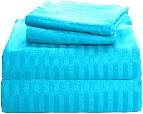 Miniatura 29 de Juego de sábanas de lujo de 600 hilos para sofá cama – Pima algodón 4 piezas sofá doble negro sólido ajuste hasta 5 pulgadas de profundo bolsillo