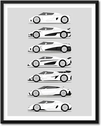 Miniatura 53 de Idea Network Póster hecho a mano compatible con Chevy impreso, arte de pared, decoración hecha a mano de lo mejor de las generaciones de Chevy