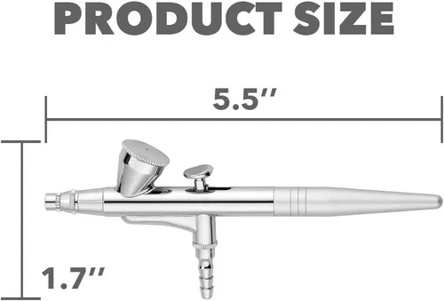 Miniatura 3 de Pistola de aerógrafo portátil de alimentación por gravedad para aerógrafo de clavos, pistola de oxígeno, pintura en aerosol de seda, kit