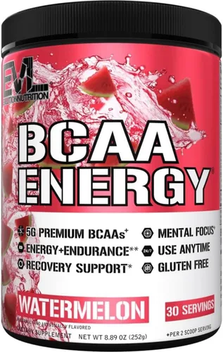 Miniatura 18 de Evlution EVL BCAAs Polvo de Aminoácidos - Polvo BCAA Energy Pre Entrenamiento para Recuperación Muscular, Crecimiento Magro y Resistencia - Bebida