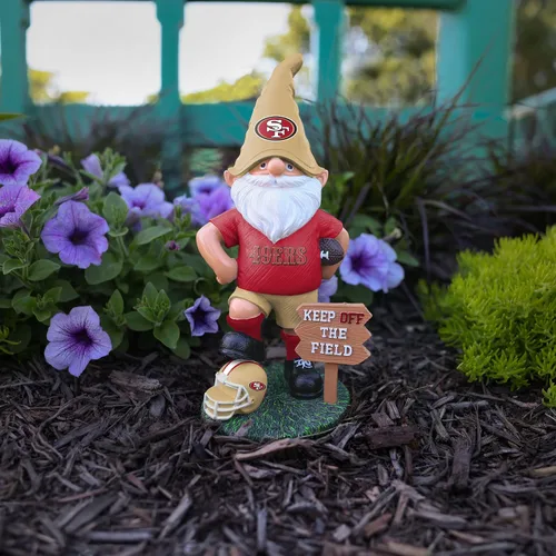 Miniatura 5 de FOCO NFL Unisex-Adult NFL Team Logo Keep Off The Field Garden Statue Outdoor Gnome 8" Color del