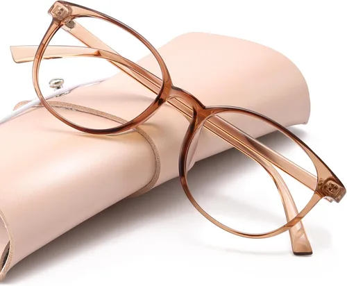 Miniatura 15 de Miyya - Lentes con bloqueo de luz azul para mujeres, lentes modernos redondos transparentes anti luz azul, antifatiga ocular y antirreflejante UV