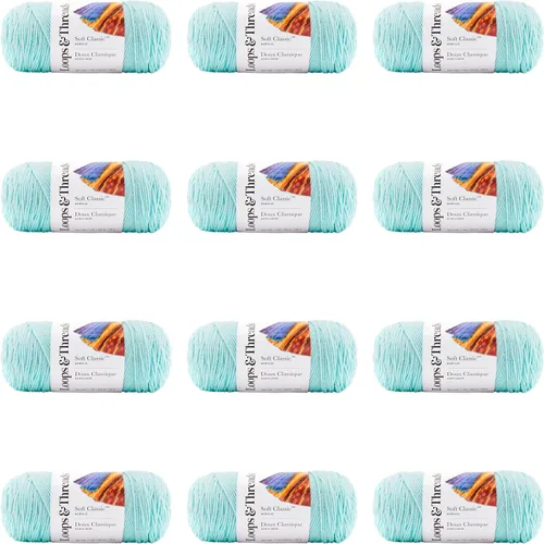 Miniatura 11 de MICHAELS Paquete de 12: Hilo sólido Soft Classic™ de Loops & Threads®