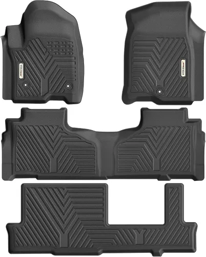 Miniatura 10 de YITAMOTOR Alfombrillas de suelo aptas para Chevrolet Tahoe y GMC Yukon 2015-2020, revestimientos de suelo de TPE para todo tipo de clima, accesorios