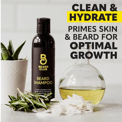 Miniatura 4 de Kit de cuidado de barba y kit de aseo para hombres The Beard Club - Esenciales para un cabello facial más saludable y con estilo - Navaja de filo