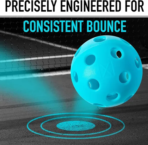 Miniatura 3 de Franklin Sports X-26 - Pelotas de pickleball para interiores - 3 unidades, 12 unidades y 100 unidades al por mayor - Pelotas de pickleball aprobadas