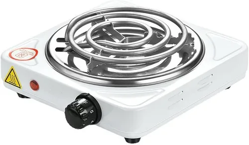 Miniatura 8 de Quemador de Encimera Compacto y Portátil - Quemador Eléctrico de Bobina Simple de 1000 Vatios para Encimera, Controles de Temperatura, Color Negro