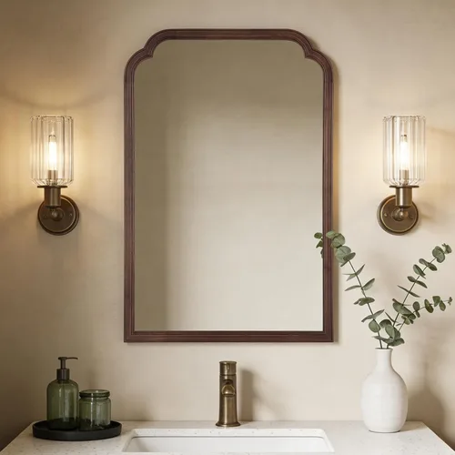 Miniatura 60 de WallBeyond Espejo de longitud completa para montar en la pared, 65 x 22 pulgadas, espejo de suelo con marco de madera rústica, espejo grande