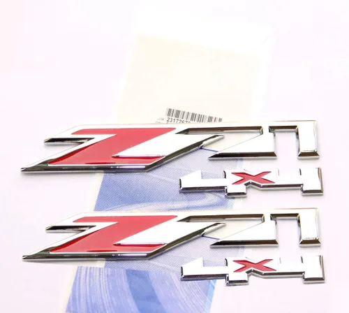 Miniatura 5 de Yoaoo® 2 Insignias con emblema. Colores negro y rojo Z71 4x4. Para GMC Chevy Silverado Sierra Tahoe Suburban 1500 2500hd 3500hd. OEM