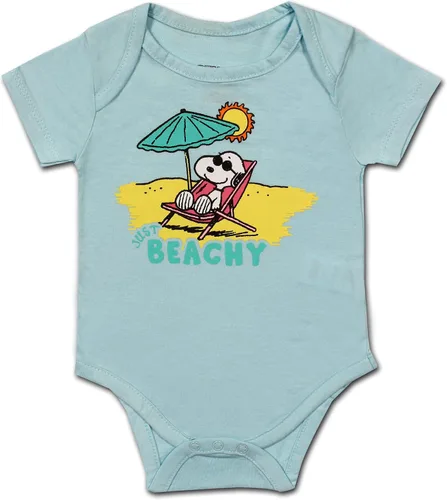 Miniatura 4 de Peanuts Snoopy Boys 3 Pack Bodysuits for Newborn MulticolorOrangeBlue
