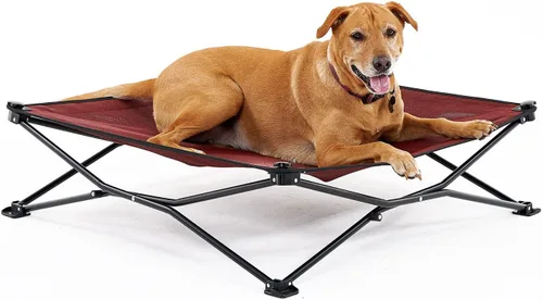 Miniatura 14 de Coolaroo On-The-Go - Cama elevada para perros plegable y portátil con tela transpirable y resistente a la humedad, bolsa de transporte incluida
