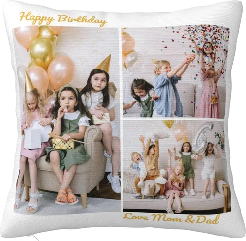 Miniatura 13 de Funda de almohada personalizada con fotos con collage de Best Mom Ever, funda de cojín personalizada para el día de la madre, aniversario, boda, 6