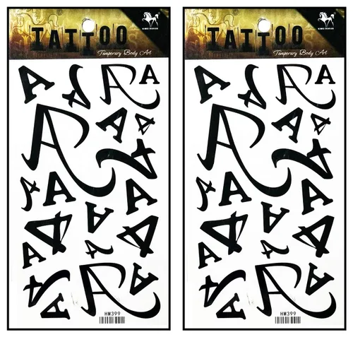 Miniatura 26 de Tatuajes 2 hojas de plumas negras de fantasía temporales tatuajes adhesivos falsos cuerpo brazo pecho hombro tatuajes para adolescentes, hombres