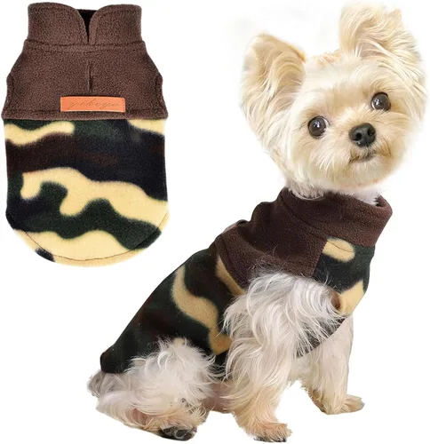 Miniatura 11 de Ropa de invierno para perro, chaleco de forro polar para perro, chaleco cálido y suave para perros pequeños y gatos, ropa para cachorros, gatitos