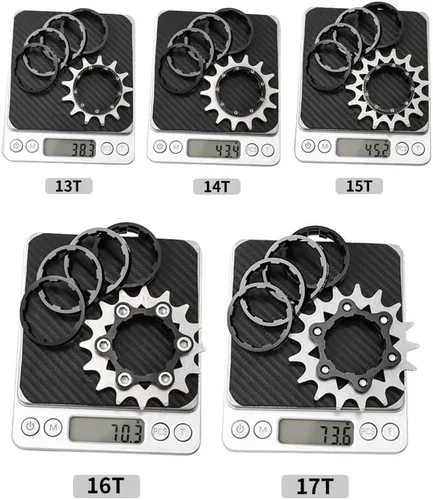 Miniatura 2 de Kit de conversión de velocidad única Bibike 13T/14T/15T/16T/17T/18T/20T/22T Cassette de velocidad única y espaciadores