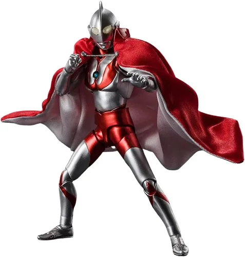 Bandai Spirits S.H. Figuarts Ultra Man 55 aniversario versión, PVC y ABS, altura total aprox. 5.9 pulgadas (5.906 in), figura de acción pintada
